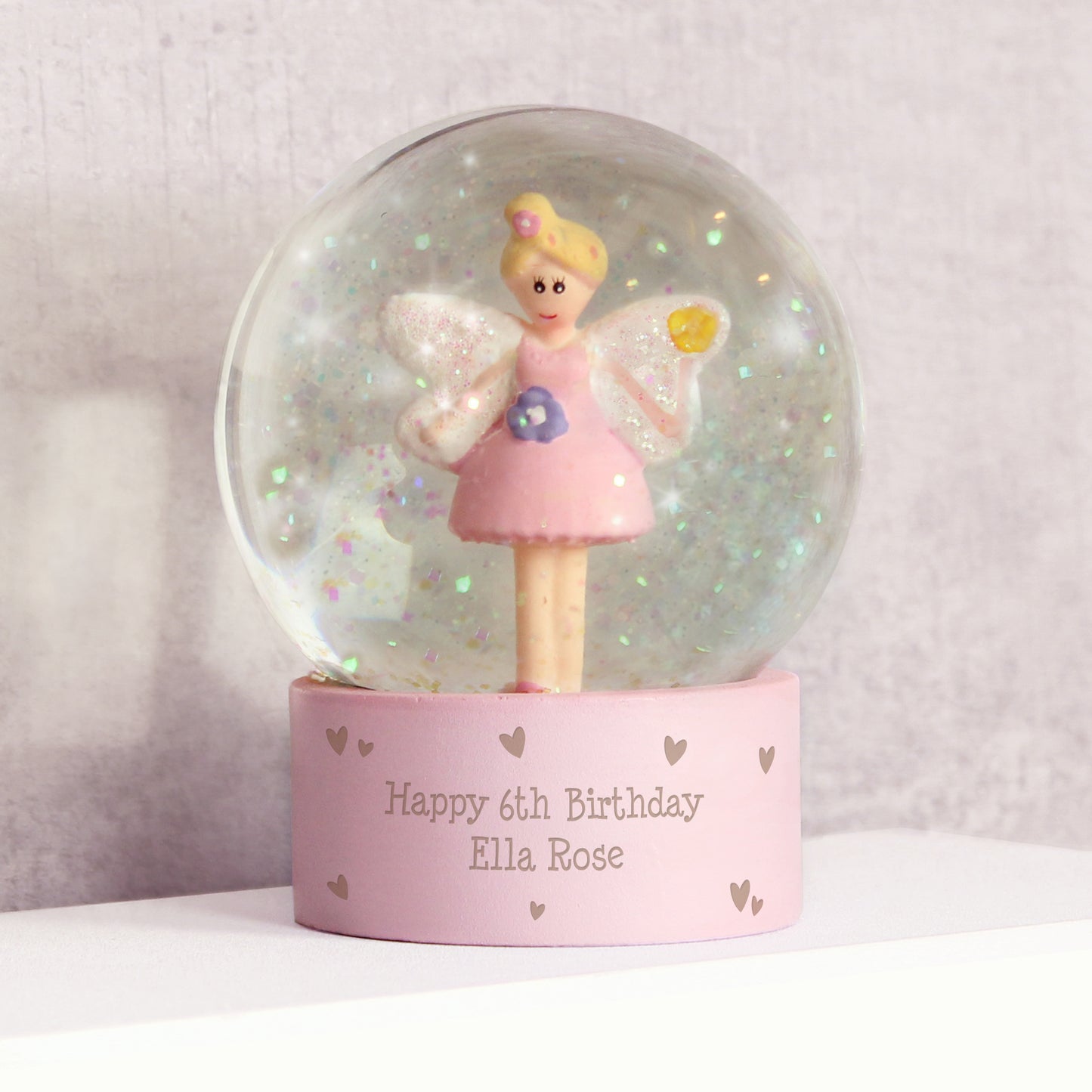 Personalised Fairy Glitter Snow Globe - image 2