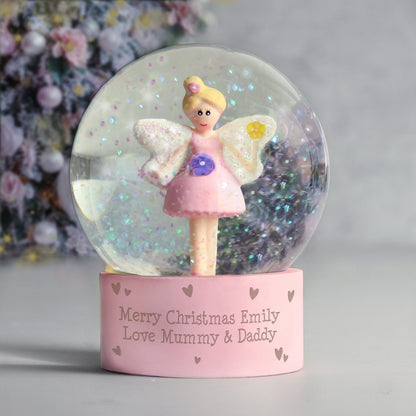 Personalised Fairy Glitter Snow Globe - image 5