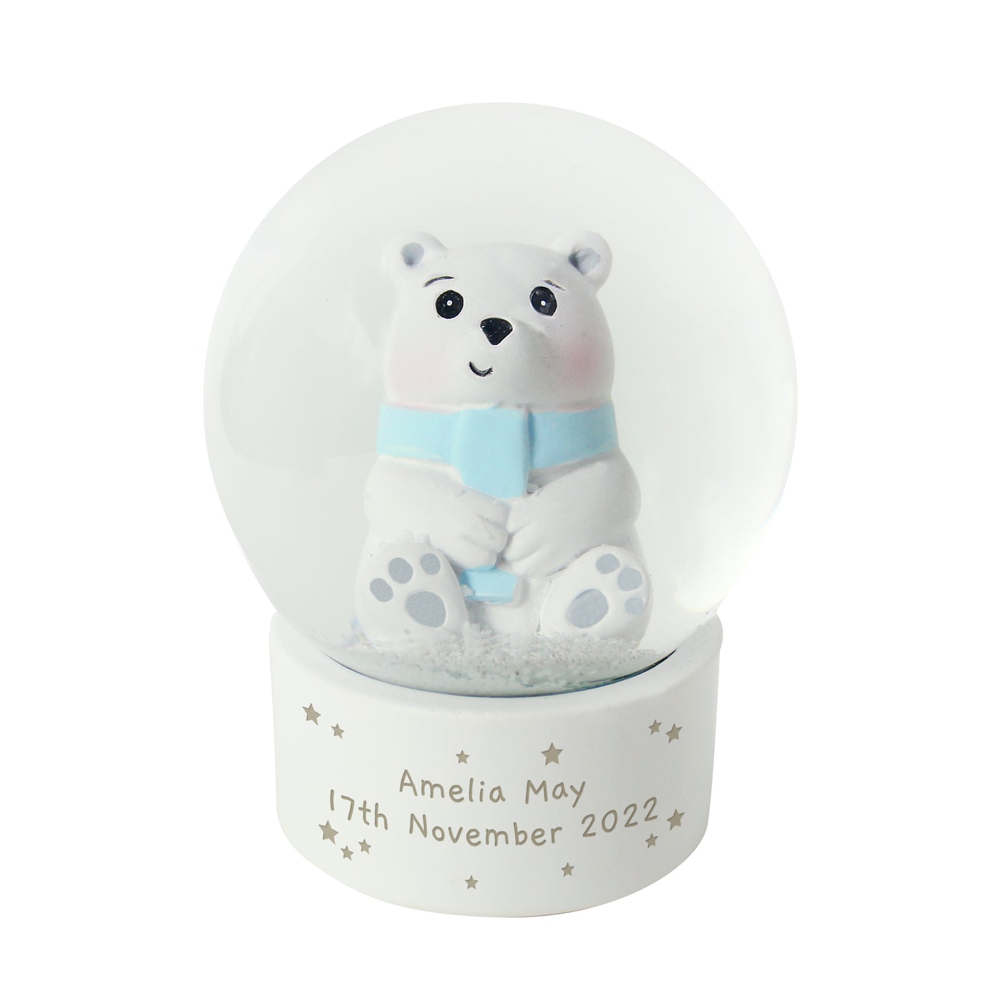 Personalised Polar Bear Snow Globe - image 3
