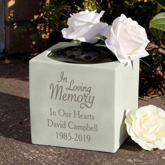 Personalised In Loving Memory Memorial Vase from Heartfelt Gifts