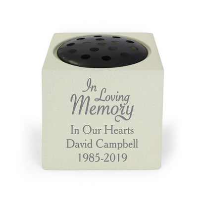 Personalised In Loving Memory Memorial Vase - image 2