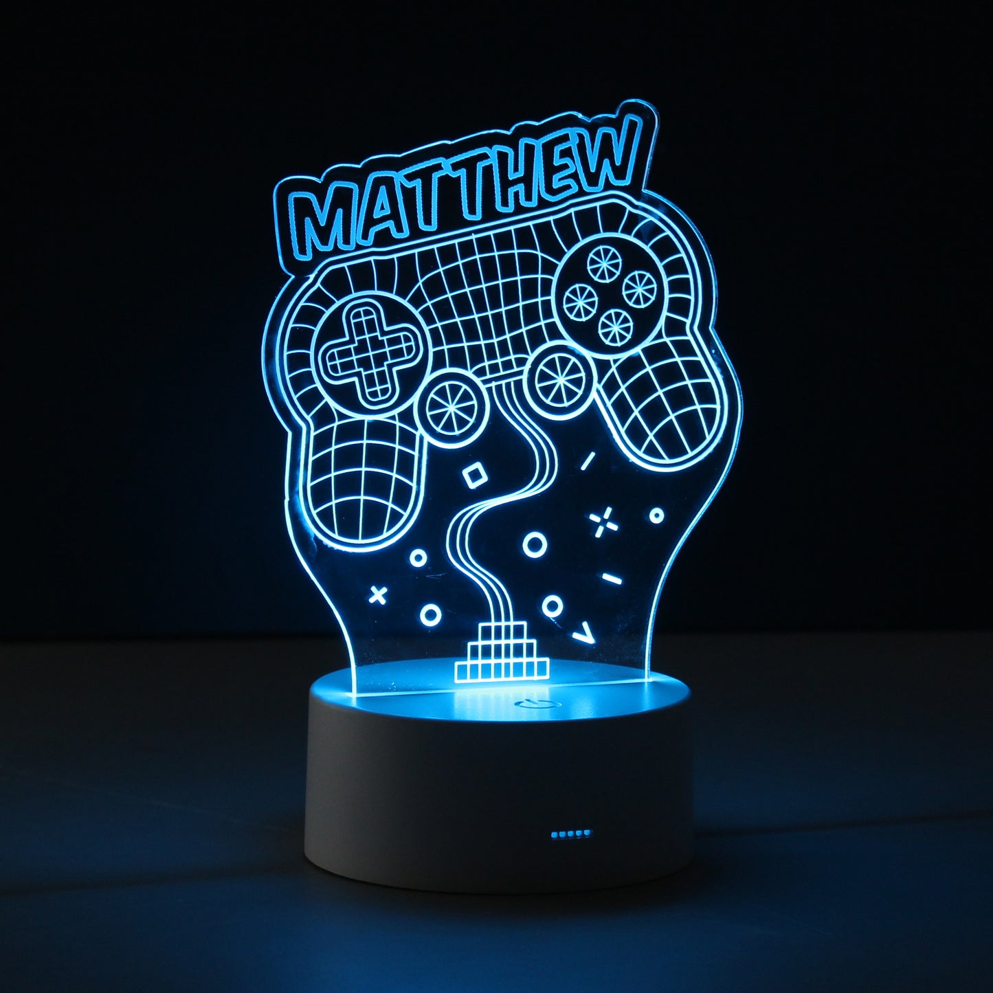 Personalised Name Gaming LED Colour Changing Night Light - image 3