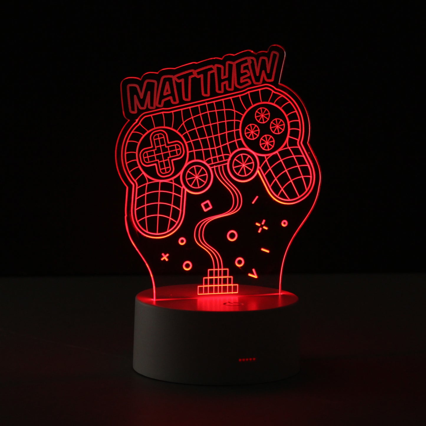 Personalised Name Gaming LED Colour Changing Night Light - image 4
