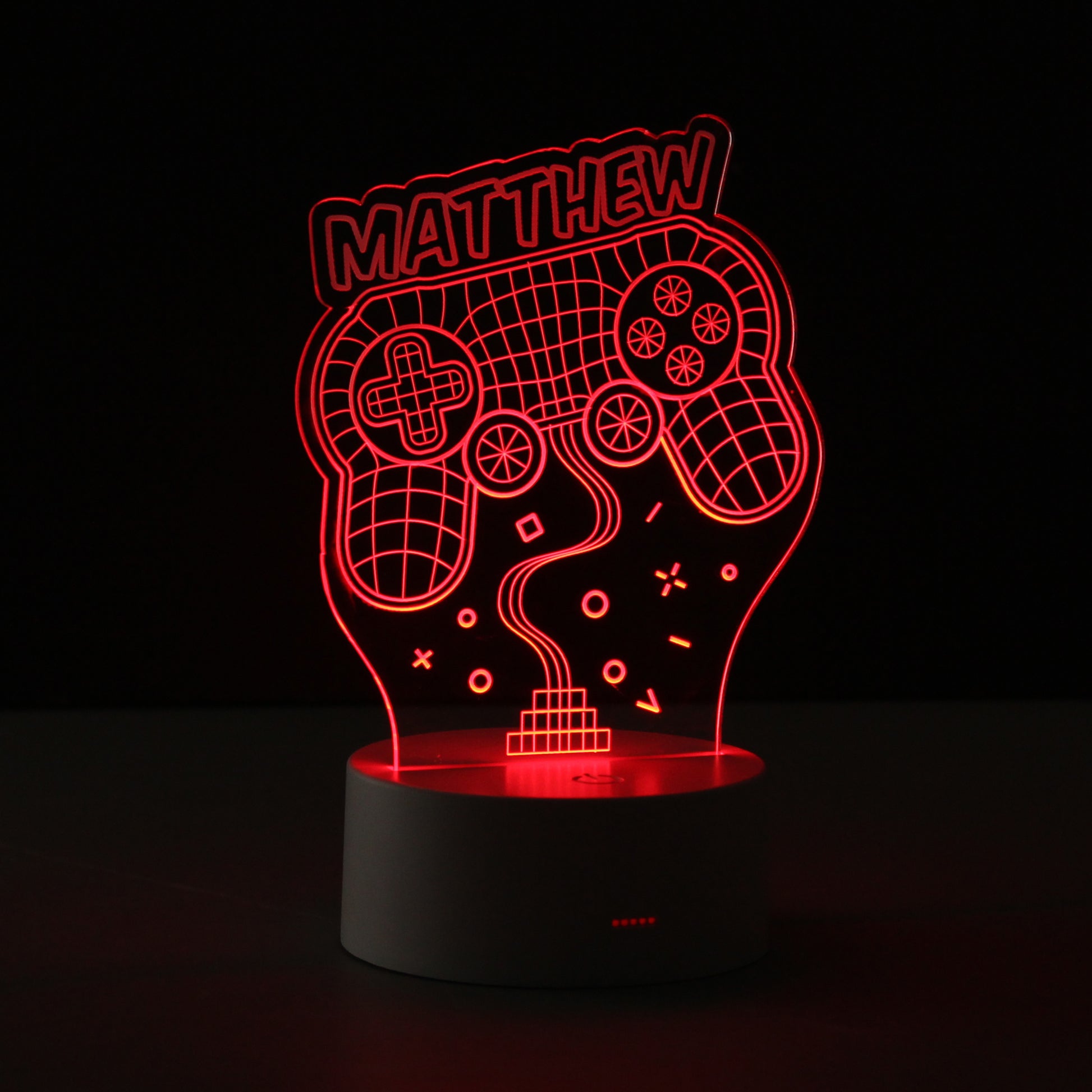 Personalised Name Gaming LED Colour Changing Night Light - image 4