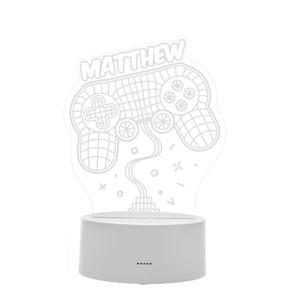 Personalised Name Gaming LED Colour Changing Night Light - image 5