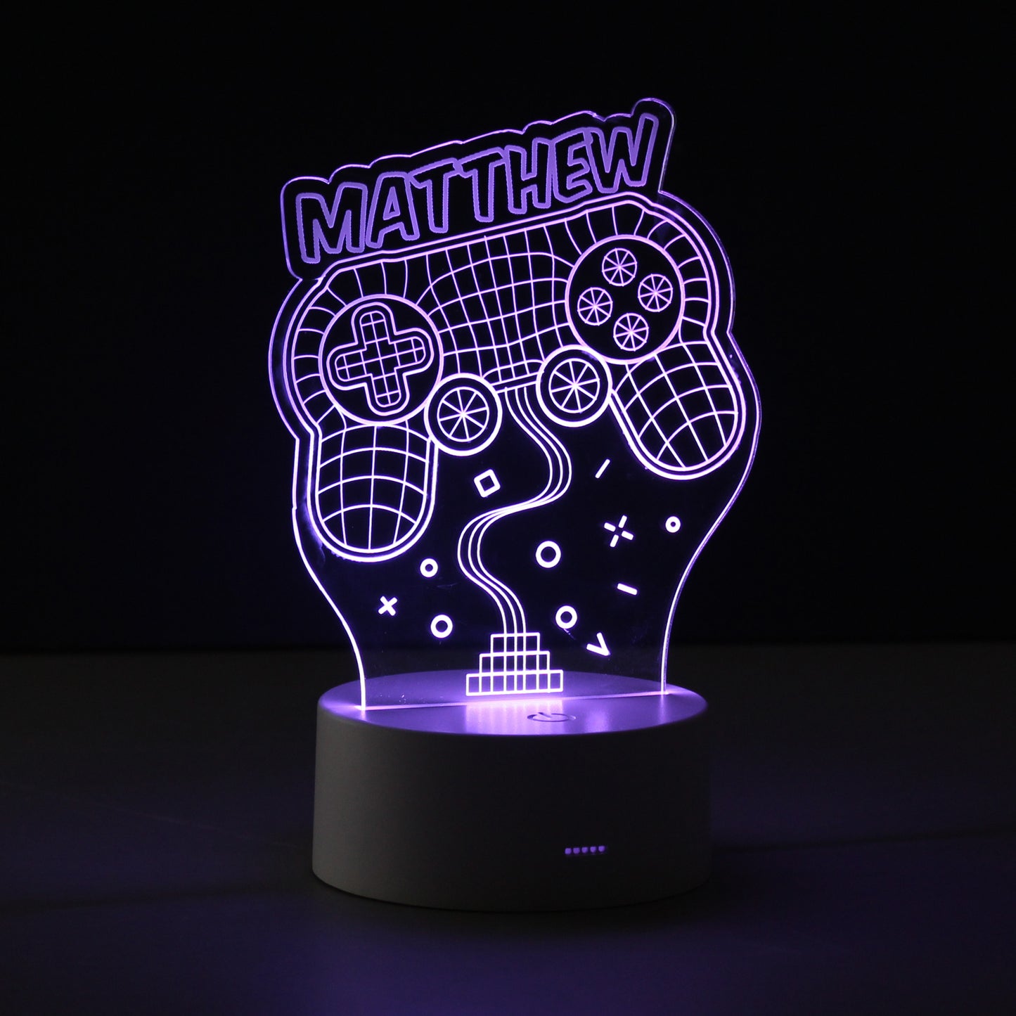 Personalised Name Gaming LED Colour Changing Night Light - image 6