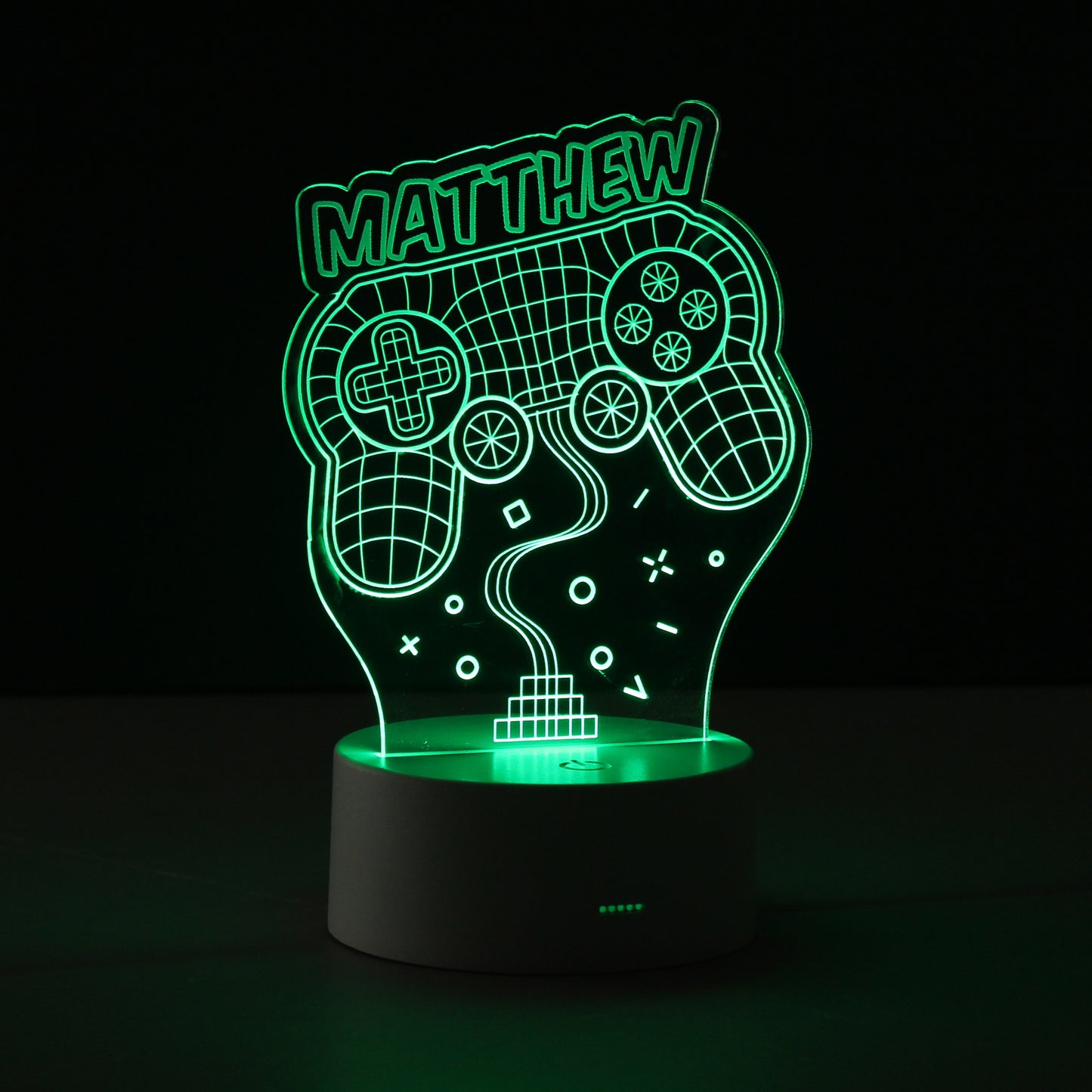 Personalised Name Gaming LED Colour Changing Night Light - image 7