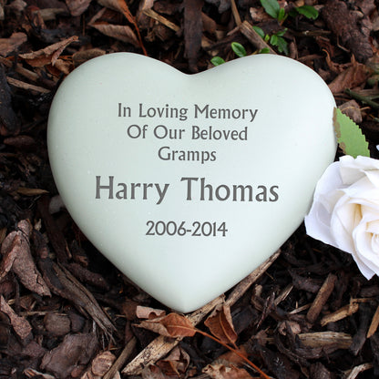 Personalised Heart Memorial from Heartfelt Gifts