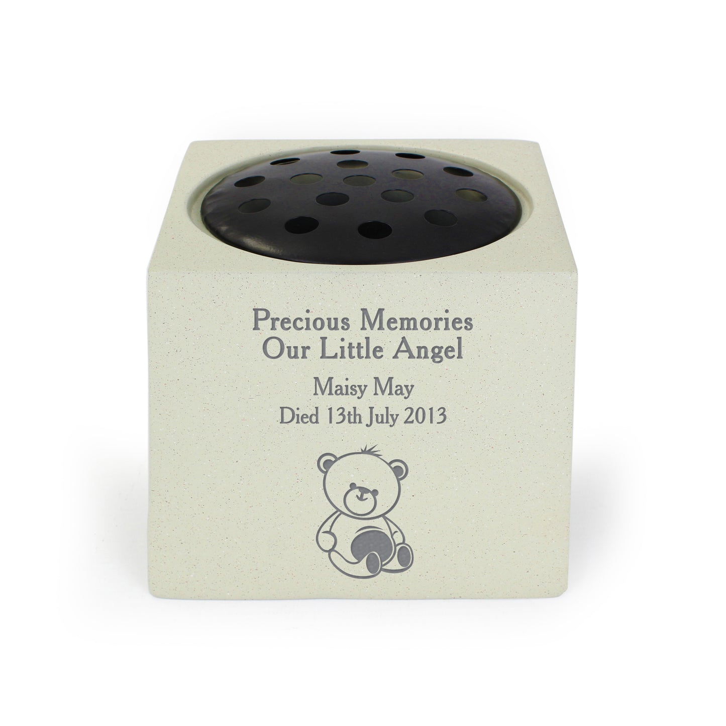 Personalised Teddy Bear Memorial Vase - image 2