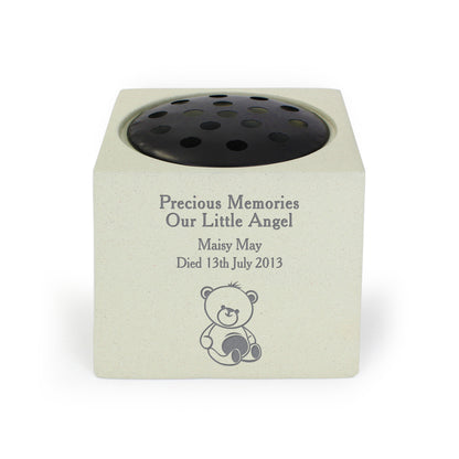Personalised Teddy Bear Memorial Vase - image 2