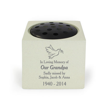 Personalised Dove Memorial Vase - image 2