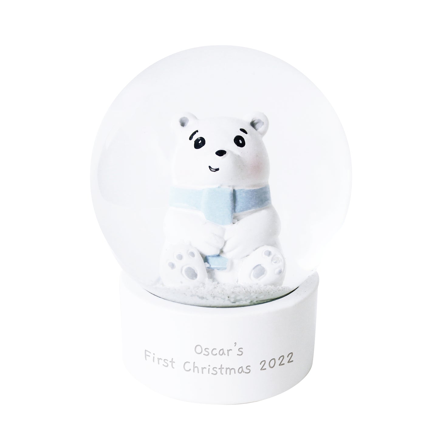 Personalised Polar Bear Any Name Snow Globe - image 5