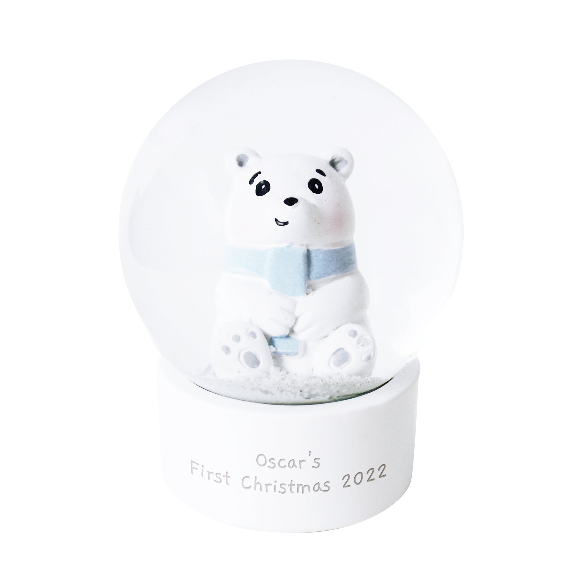 Personalised Polar Bear Any Name Snow Globe - image 5