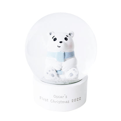 Personalised Polar Bear Any Name Snow Globe - image 5