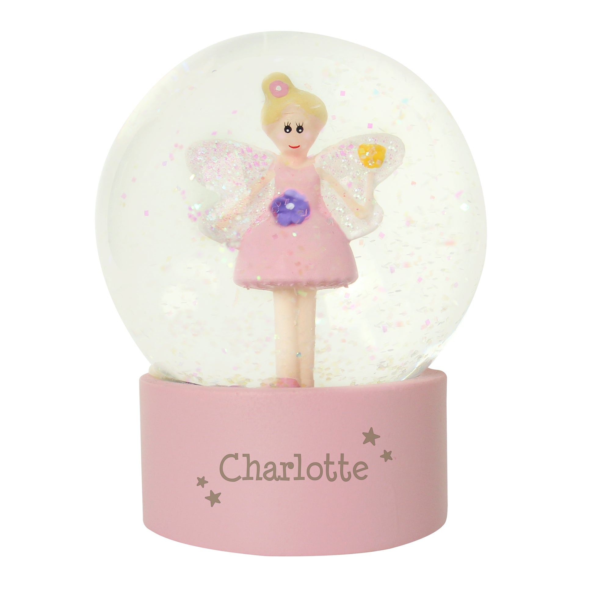 Personalised Fairy Any Name Glitter Snow Globe - image 3