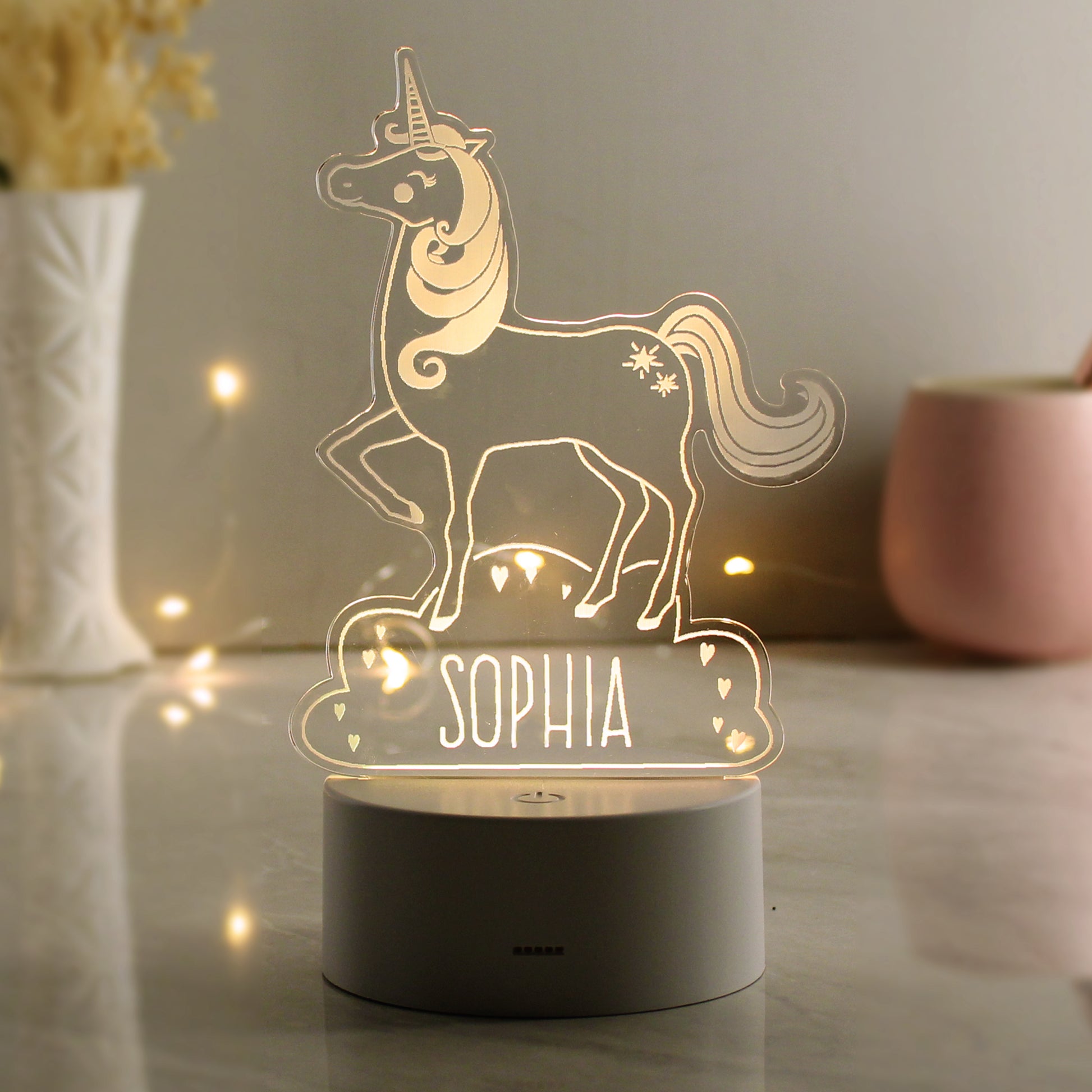Personalised Unicorn LED Colour Changing Night Light - image 4