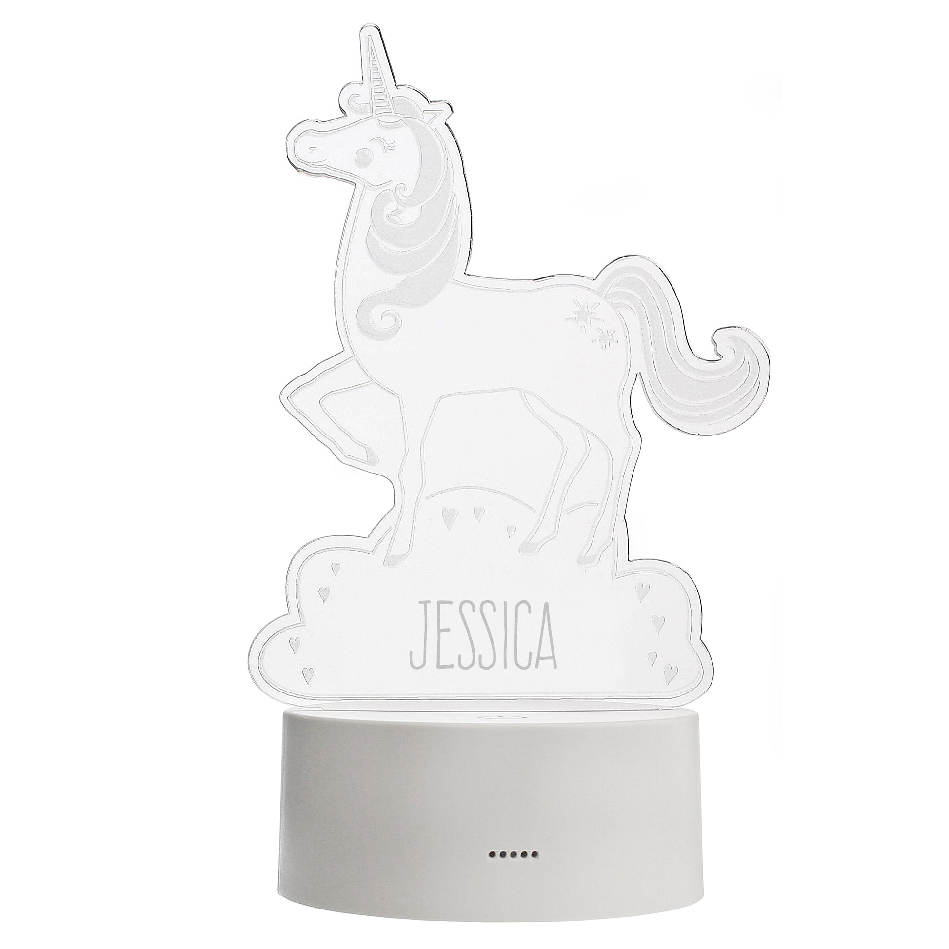 Personalised Unicorn LED Colour Changing Night Light - image 5