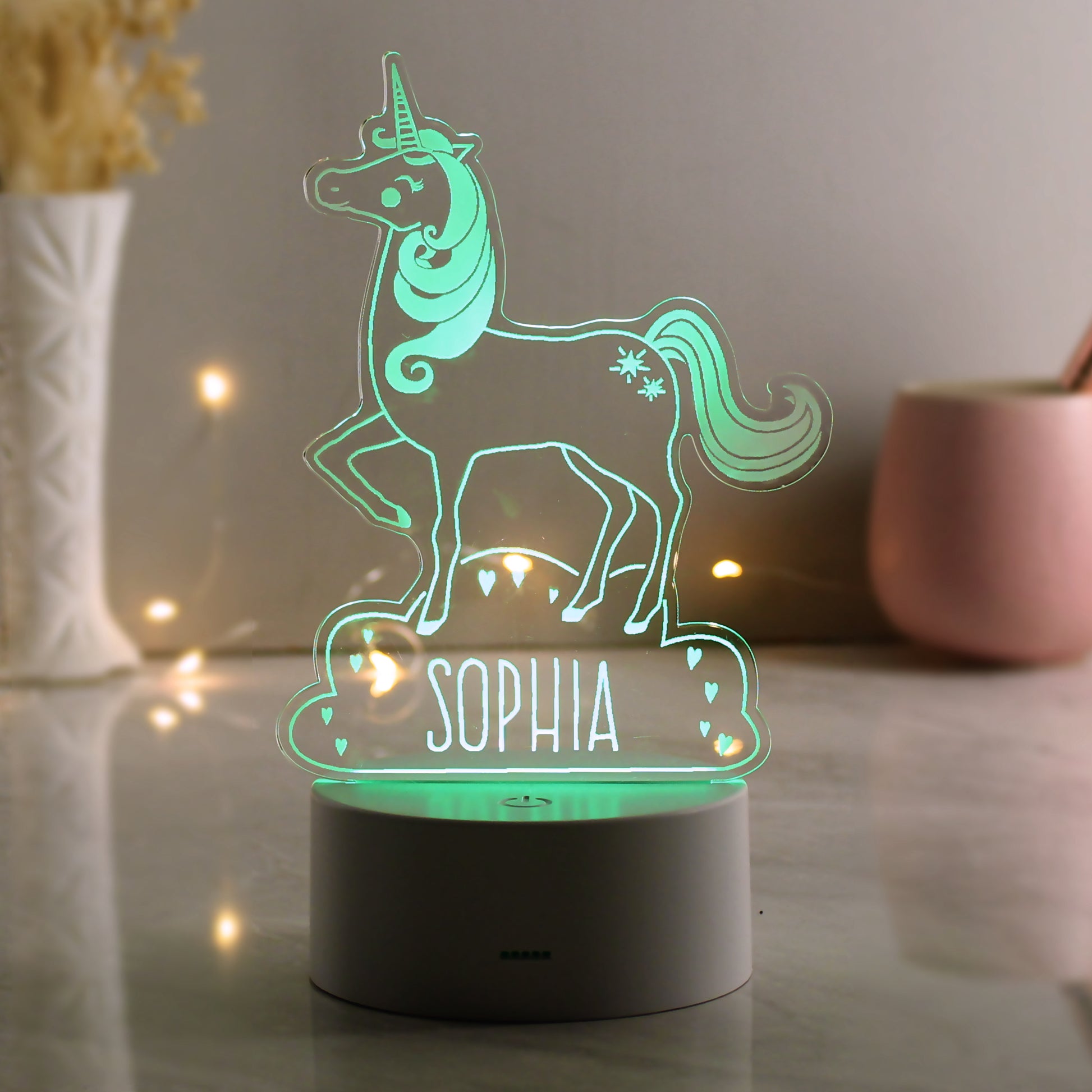 Personalised Unicorn LED Colour Changing Night Light - image 6