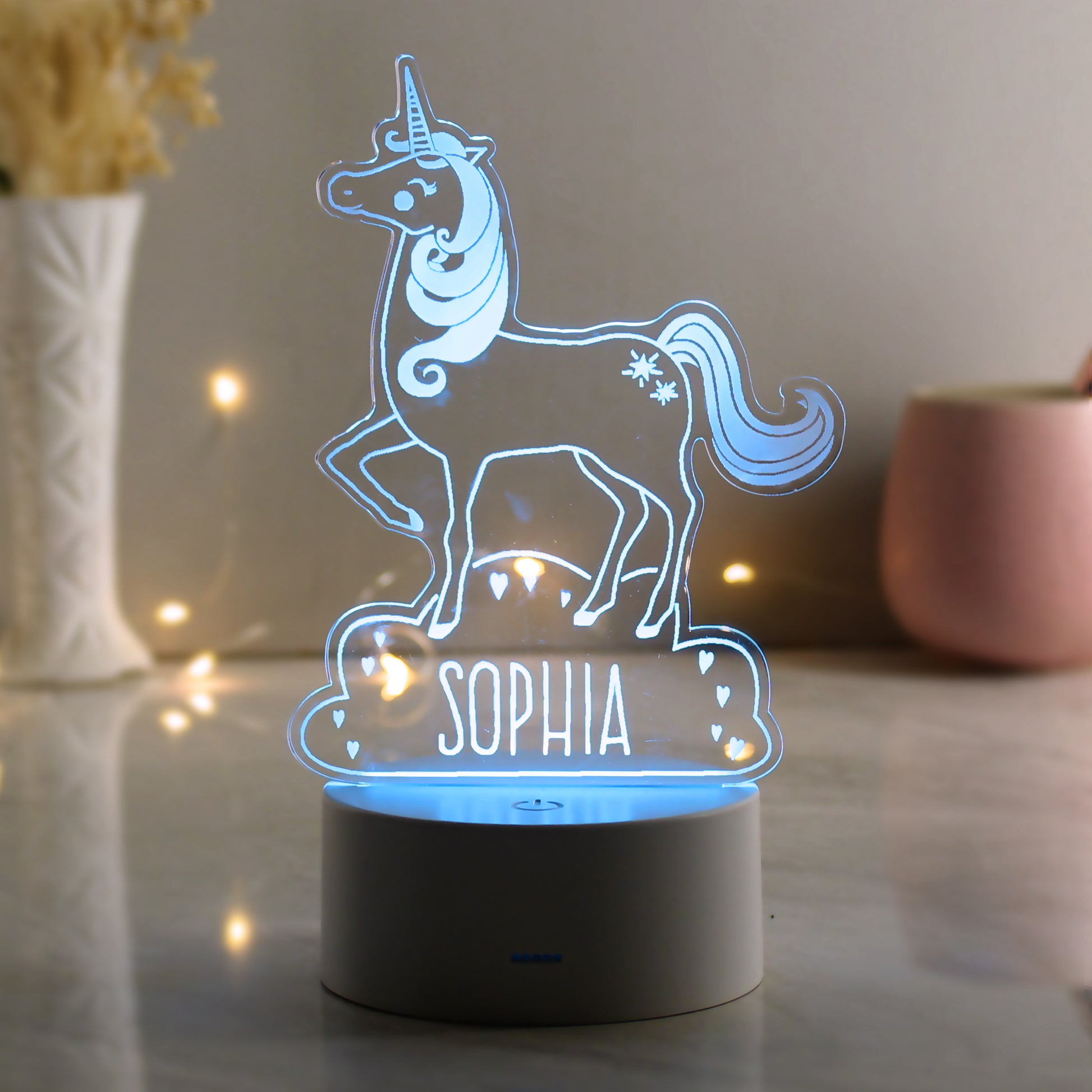 Personalised Unicorn LED Colour Changing Night Light - image 7
