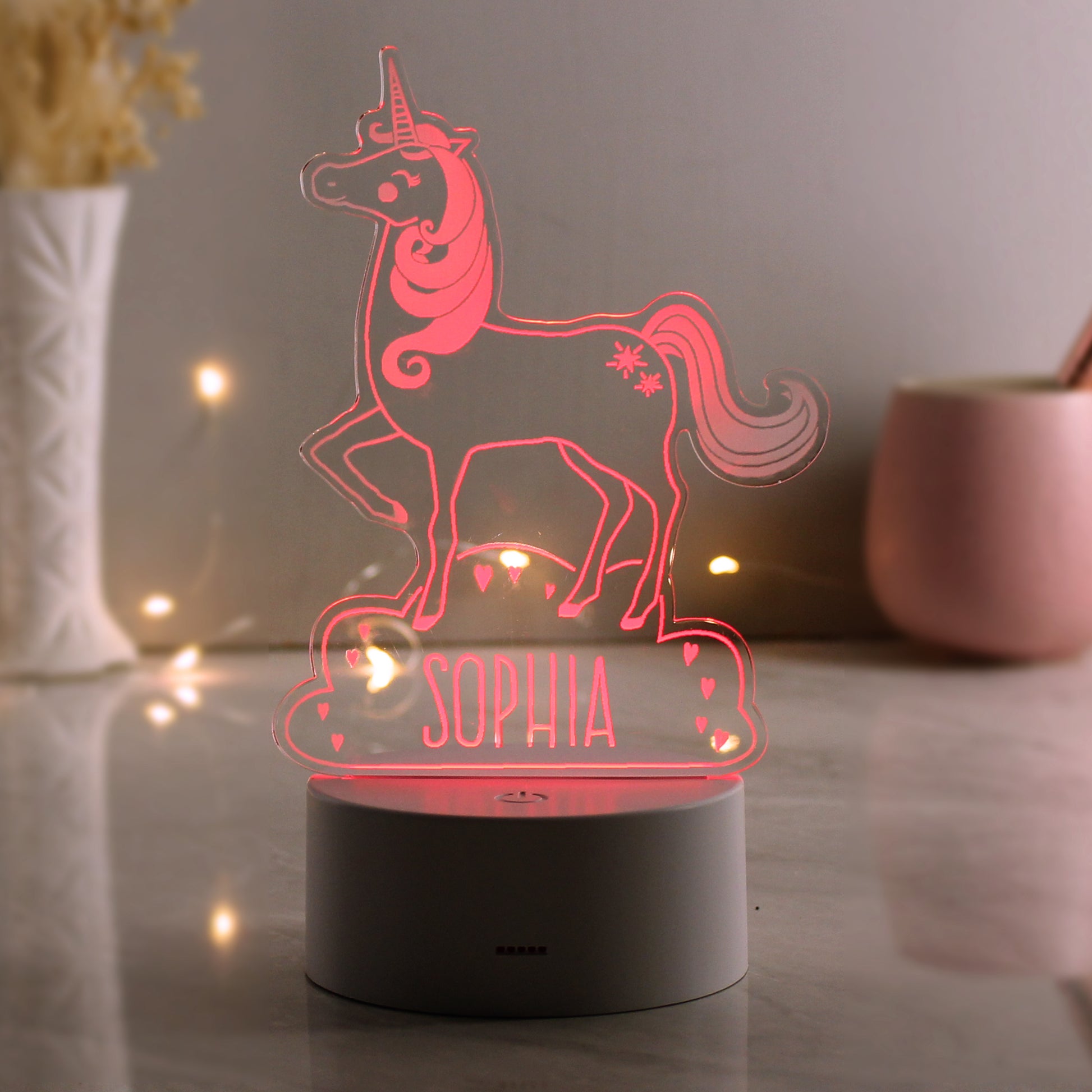 Personalised Unicorn LED Colour Changing Night Light - image 9