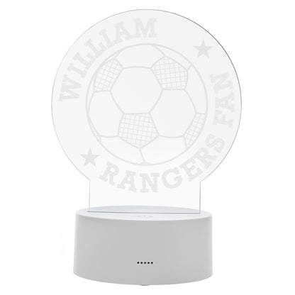 Personalised Football LED Colour Changing Desk Night Light – additional product view 2