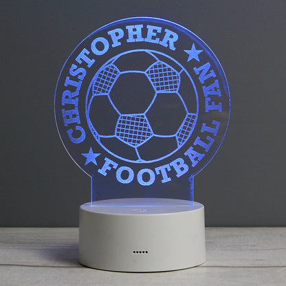 Personalised Football LED Colour Changing Desk Night Light – additional product view 8