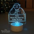 Personalised The Snowman LED Colour Changing Decoration & Night Light from Heartfelt Gifts