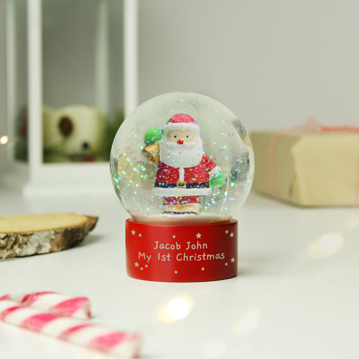 Personalised Santa Snow Globe - image 4