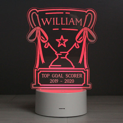 Personalised Trophy LED Colour Changing Night Light - image 6