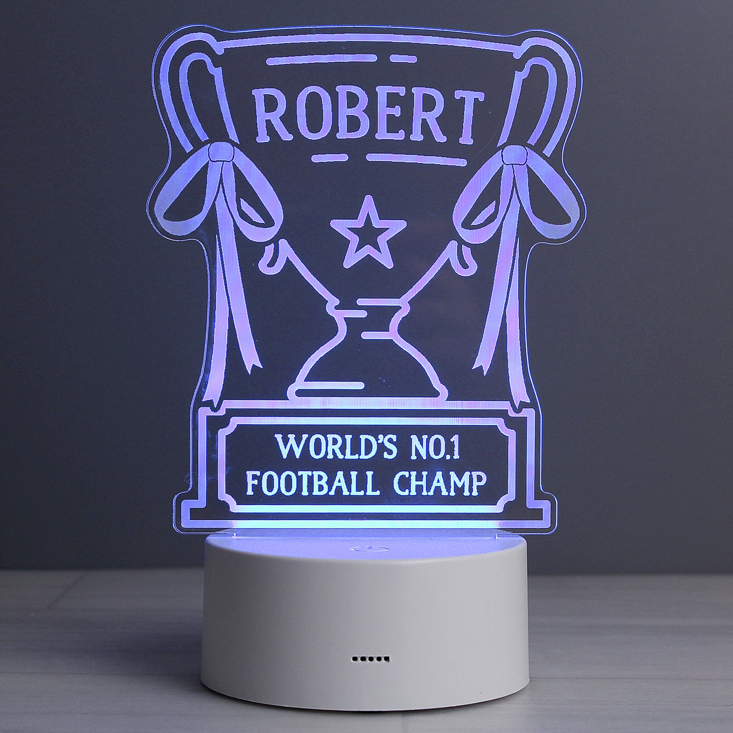 Personalised Trophy LED Colour Changing Night Light - image 8