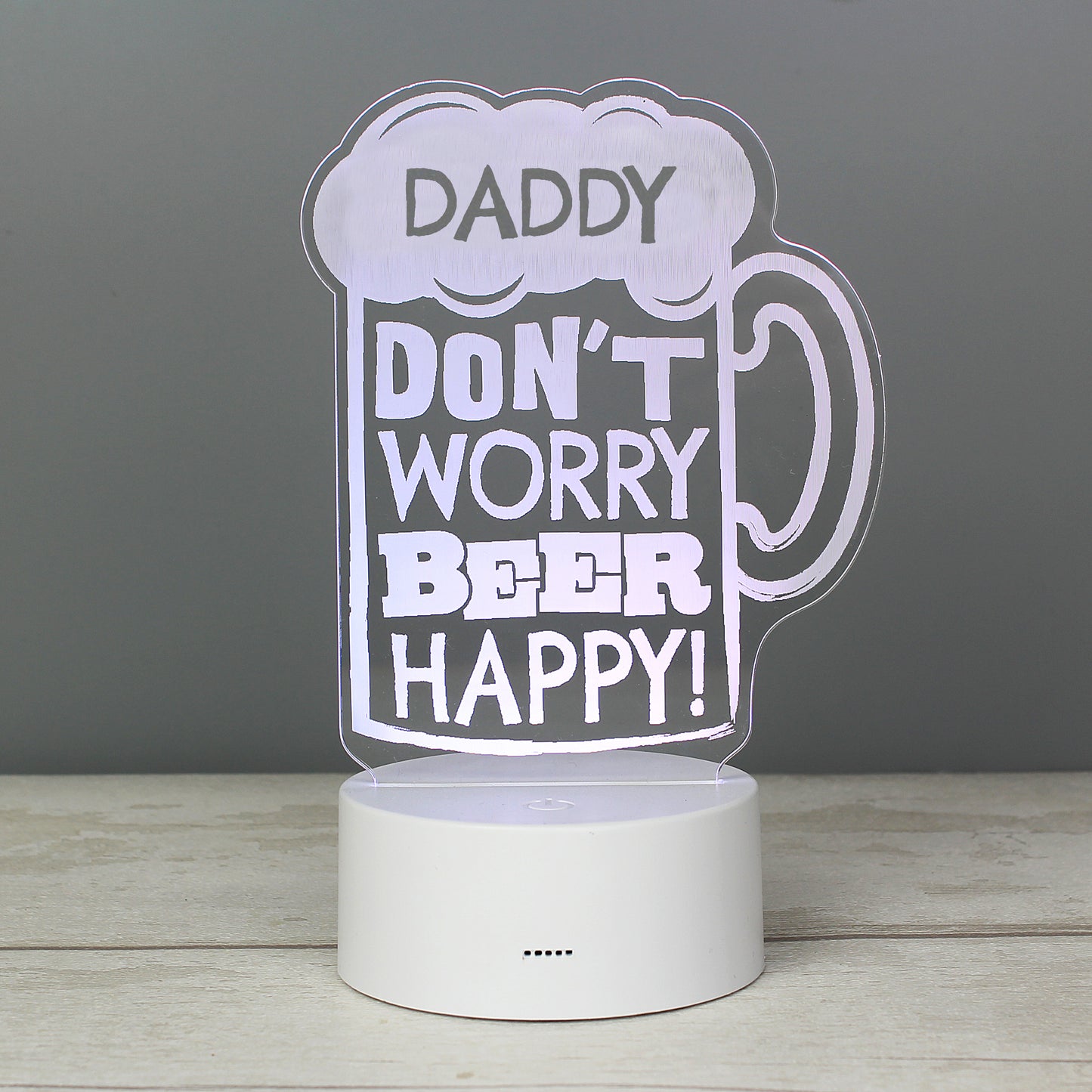 Personalised ""Beer Happy""  LED Colour Changing Light - image 12