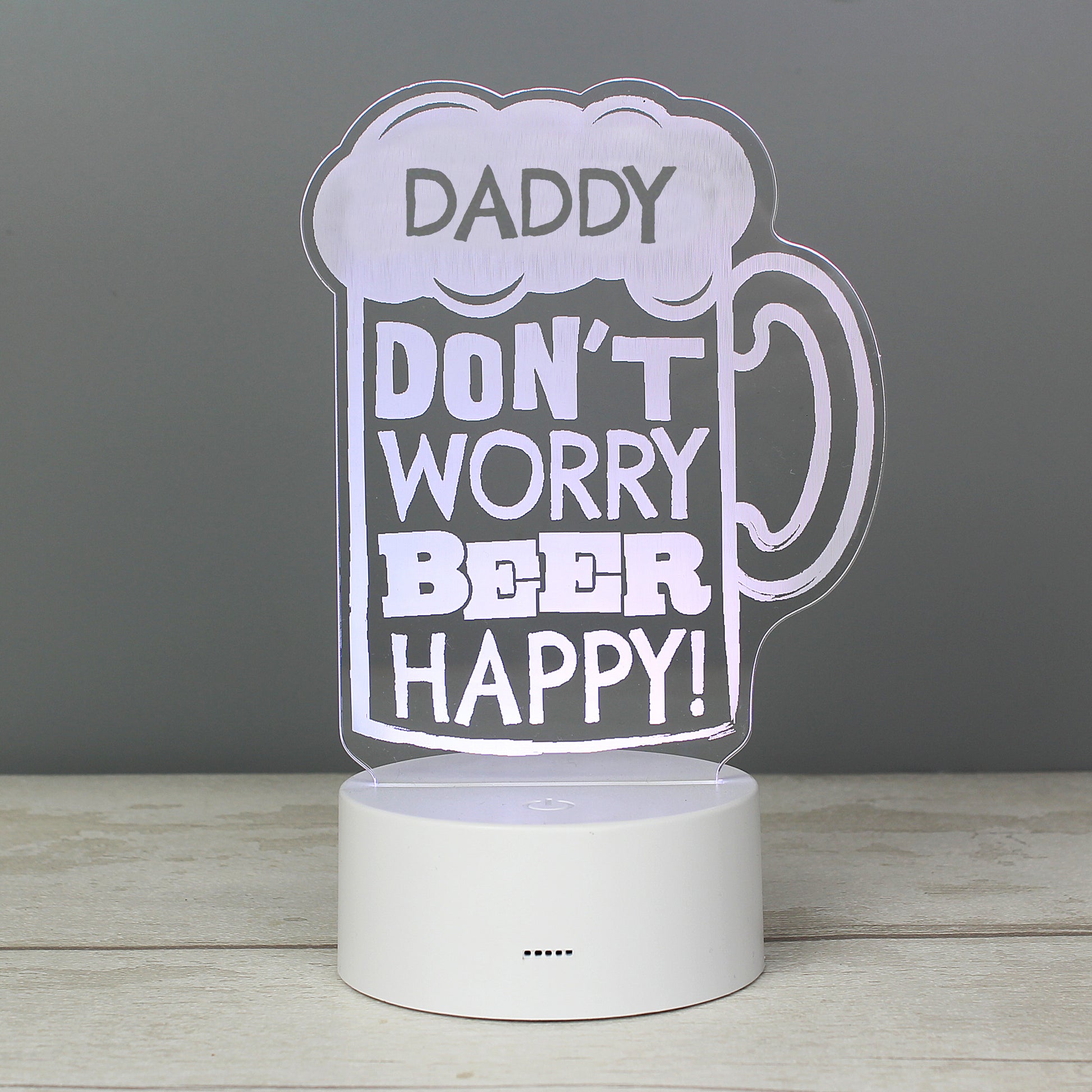 Personalised ""Beer Happy""  LED Colour Changing Light - image 12