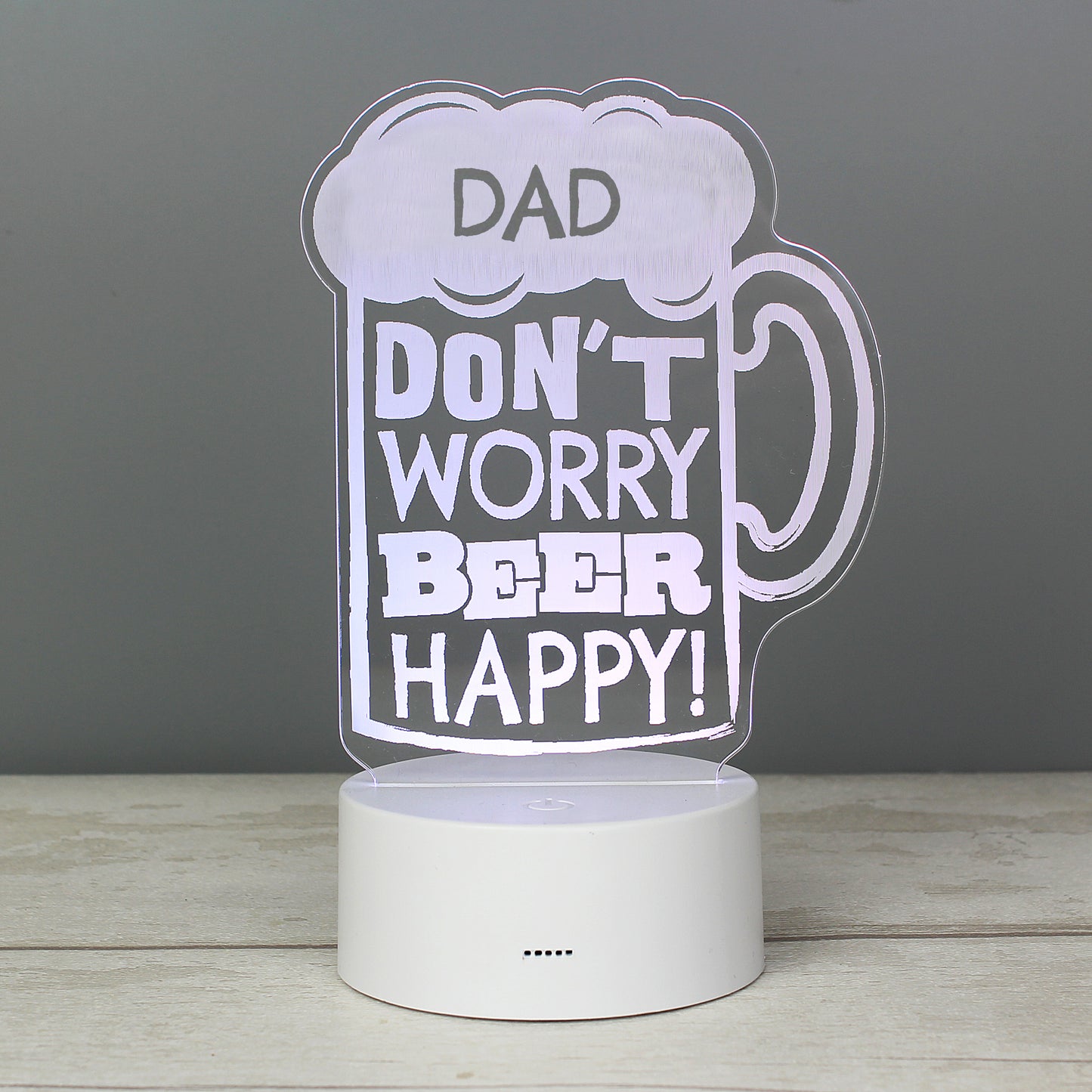Personalised ""Beer Happy""  LED Colour Changing Light - image 13