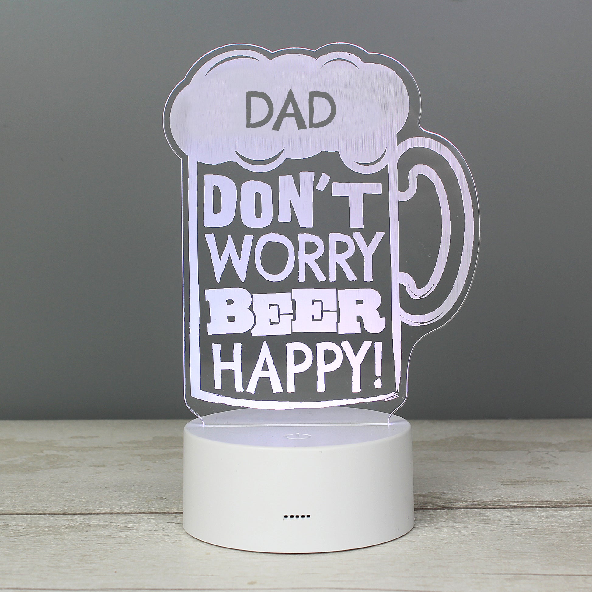 Personalised ""Beer Happy""  LED Colour Changing Light - image 13