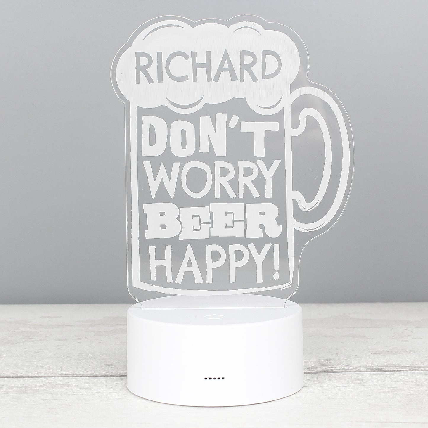Personalised ""Beer Happy""  LED Colour Changing Light - image 14
