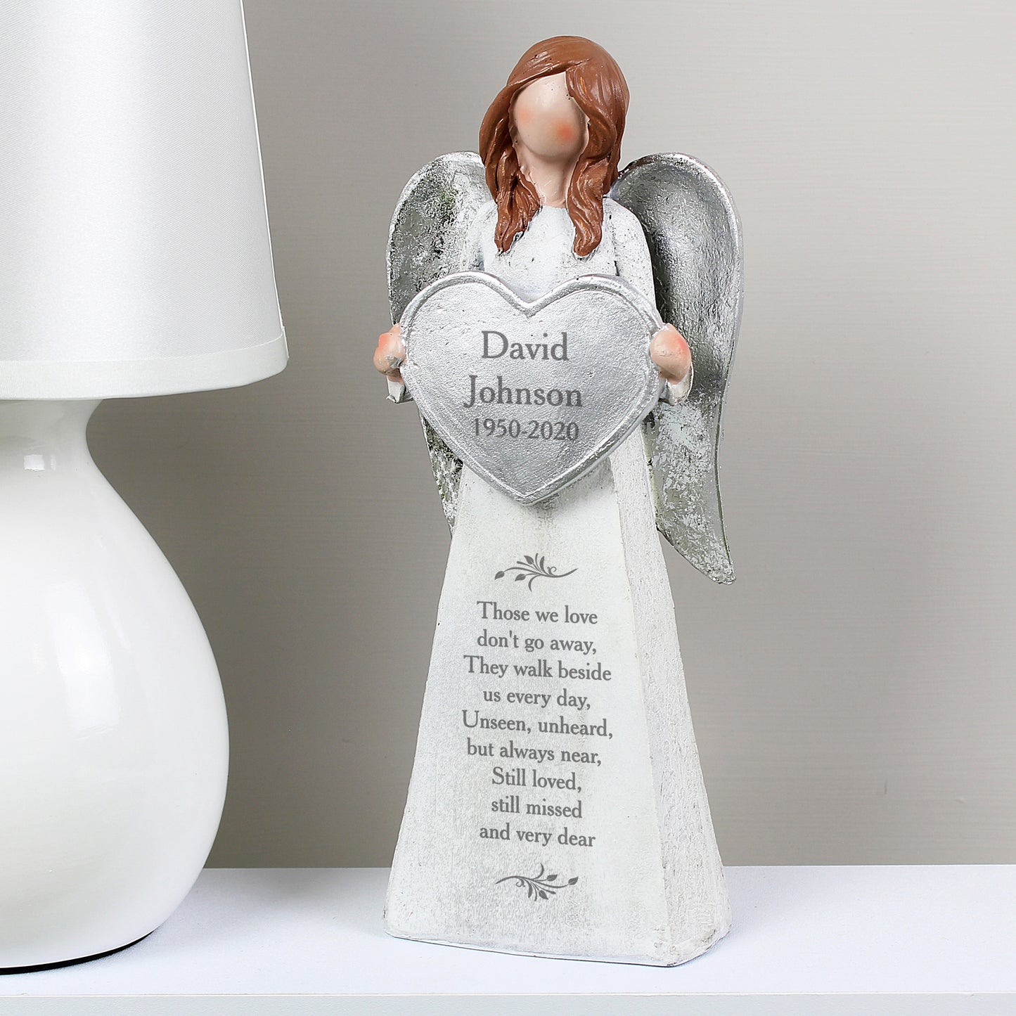 Personalised Memorial Angel Ornament from Heartfelt Gifts
