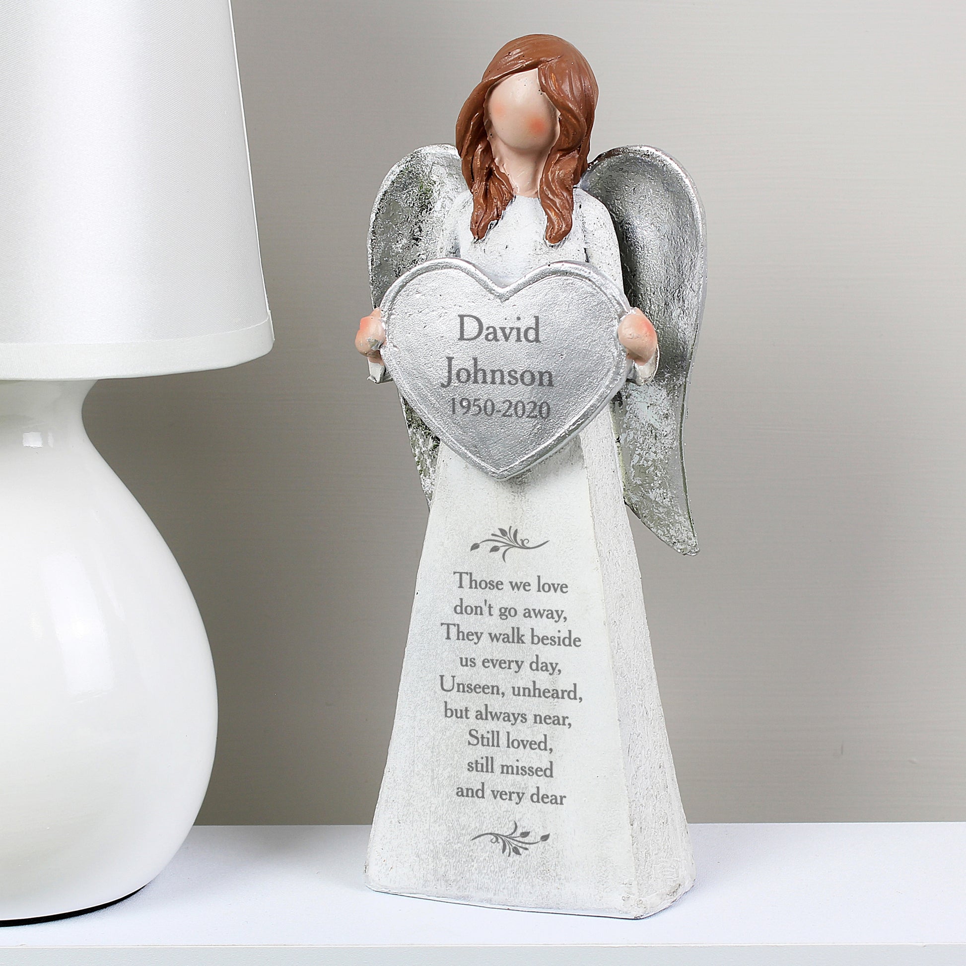 Personalised Memorial Angel Ornament from Heartfelt Gifts