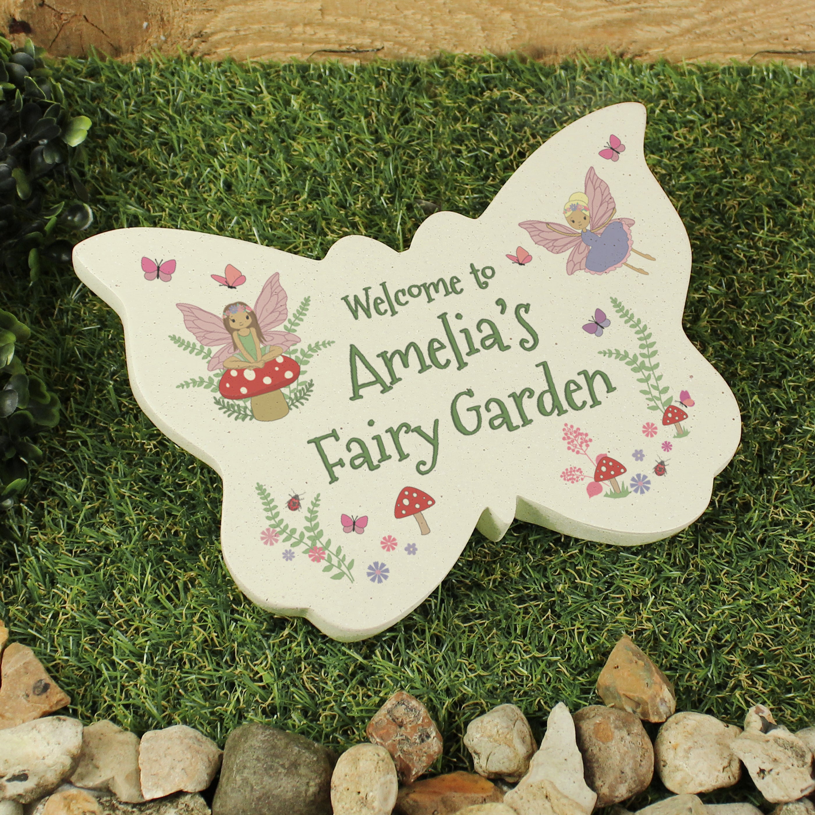 Personalised Fairy Garden Butterfly Ornament from Heartfelt Gifts