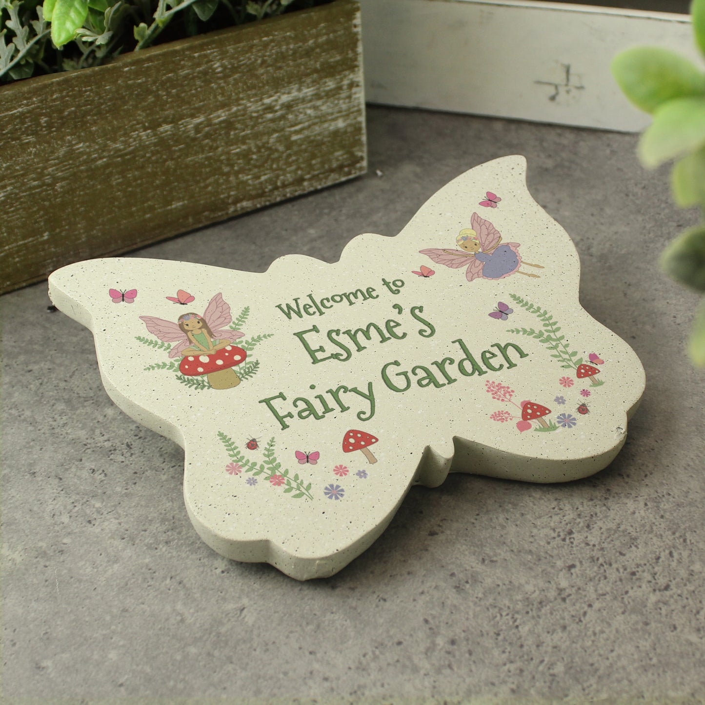 Personalised Fairy Garden Butterfly Ornament - image 3
