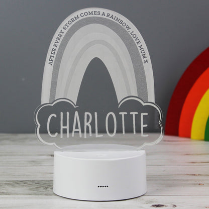 Personalised Rainbow LED Colour Changing Night Light - image 11