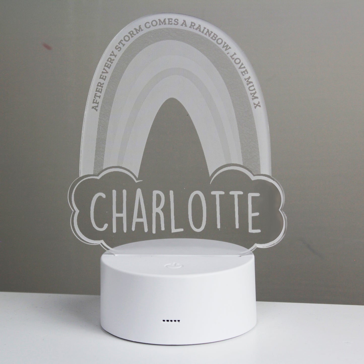 Personalised Rainbow LED Colour Changing Night Light - image 12