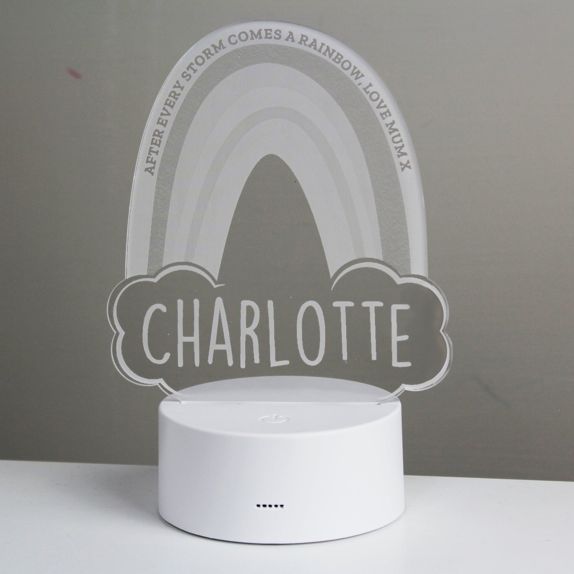 Personalised Rainbow LED Colour Changing Night Light - image 12