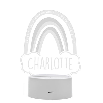 Personalised Rainbow LED Colour Changing Night Light - image 5