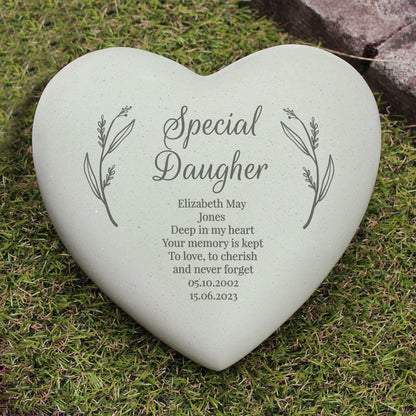 Personalised Free Text Heart Memorial - image 11