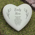 Personalised Free Text Heart Memorial from Heartfelt Gifts