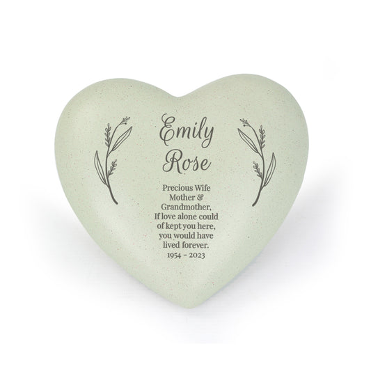 Personalised Free Text Heart Memorial - image 7