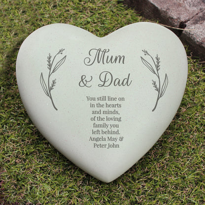 Personalised Free Text Heart Memorial - image 9