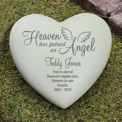 Personalised Angel Heart Memorial - image 3