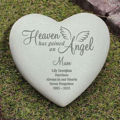 Personalised Angel Heart Memorial - image 4