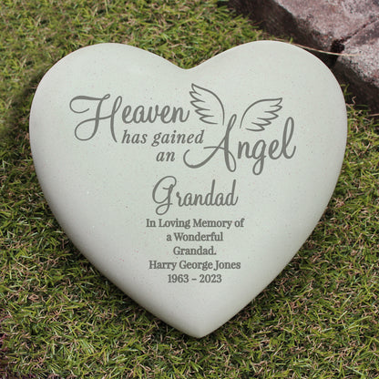 Personalised Angel Heart Memorial - image 6